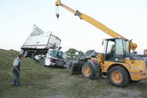 Righting Tipped Over Truck